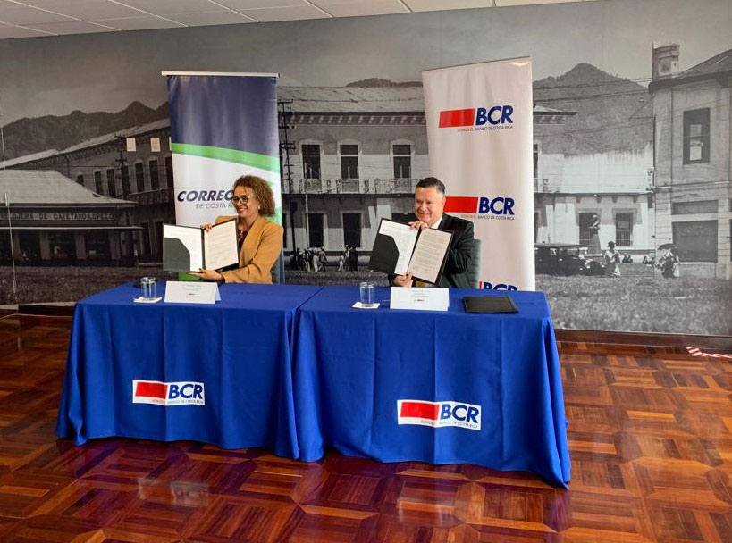 Banco de Costa Rica y Correos de Costa Rica firman convenio para