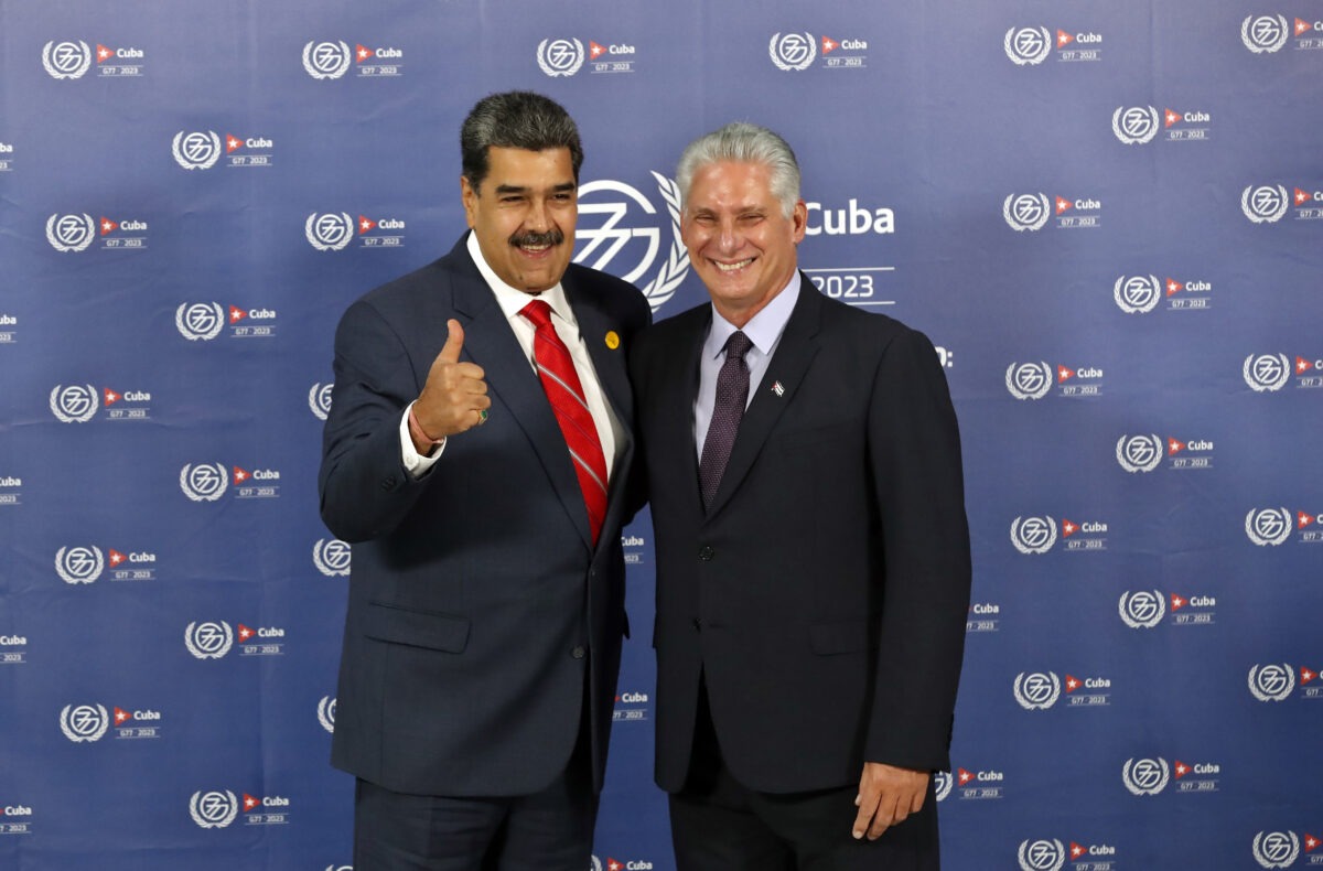 El Presidente cubano Miguel Diaz-Canel con el Presidente de Venezuela Nicolas MaduroFoto/Ernesto Mastrascusa
