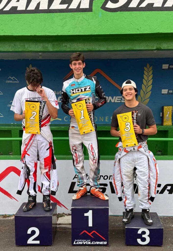 Niko Rámila conquista la quinta fecha del Campeonato Nacional de Karting y sorprende en su debut en Shifter Senior
